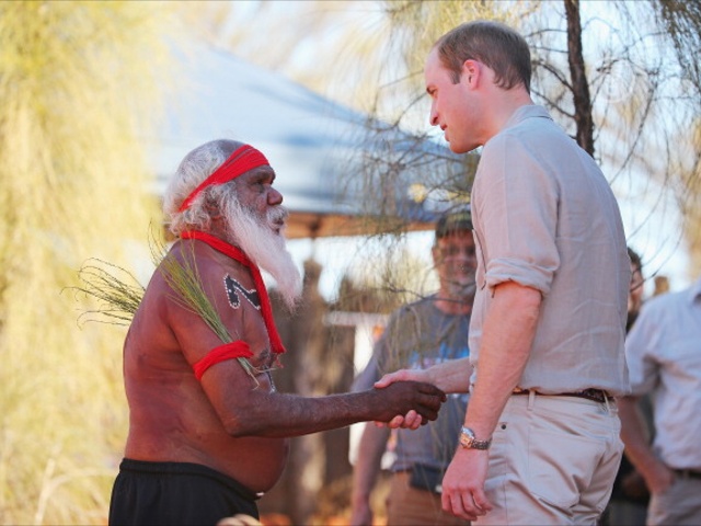 Уильям и Кейт посетили аборигенов в Австралии