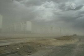 Песчаная буря обрушилась на северо-запад КНР