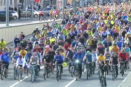 Масштабный велопарад прошёл в Москве