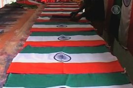 В Индии – бум производства флагов