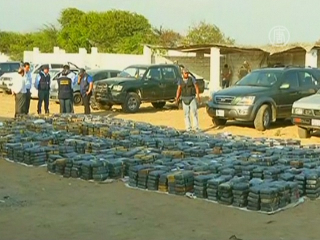3,3 тонны кокаина конфисковали в Перу