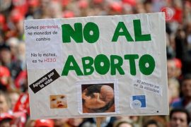 Противники абортов вышли с протестом в Мадриде