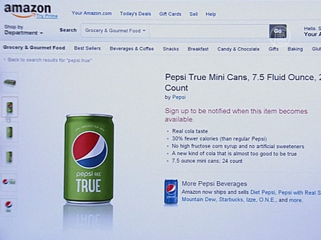 Pepsi продаёт новый напиток только через Amazon