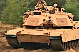 В Латвии встретили американские танки