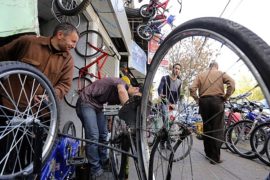 Молодёжь в Дамаске пересаживается на велосипеды