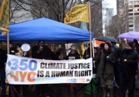 Активисты стойко перенесли непогоду ради климата