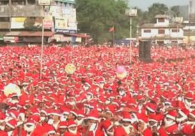 Индийцы побили рекорд по количеству Санта-Клаусов