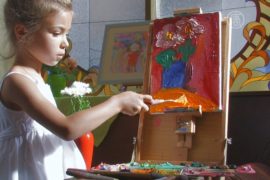 5-летняя художница открыла свою выставку в Киеве