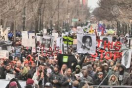 В День Мартина Лютера Кинга прошёл протест