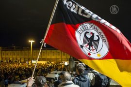 Марши в Лейпциге: против и за мигрантов