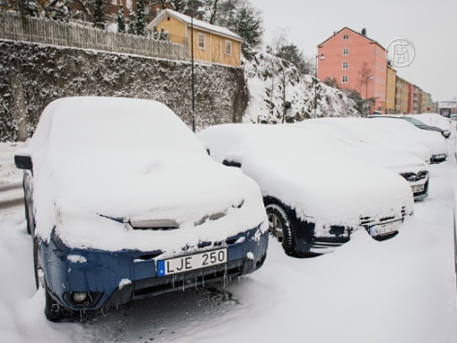 Снегопад в шведском городке побил 50-летний рекорд