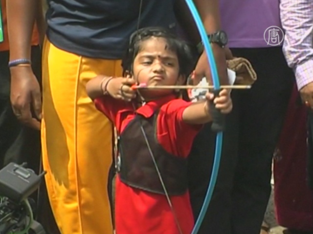 Трехлетняя лучница побила рекорд Индии