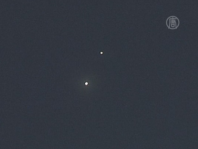 Венера и Юпитер встретились в ночном небе