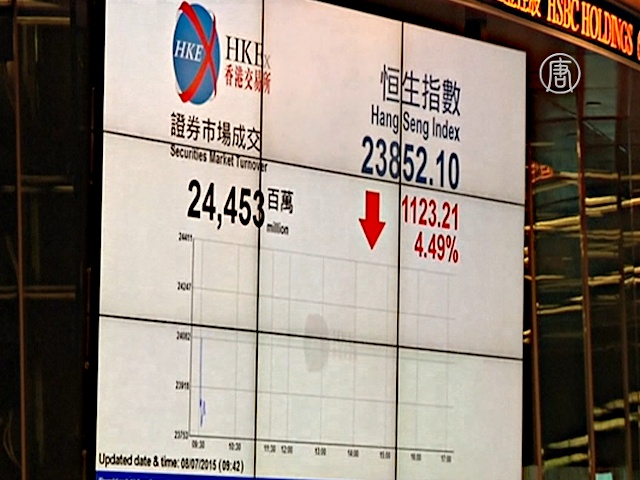 Китайский фондовый рынок продолжает обвал