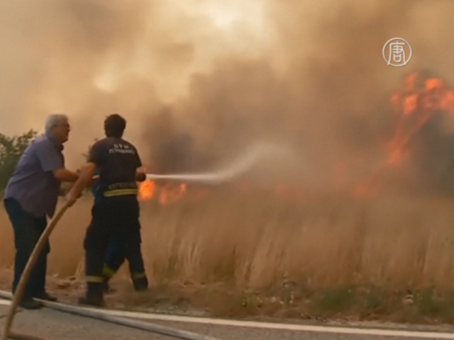 В Хорватии борются с лесными пожарами