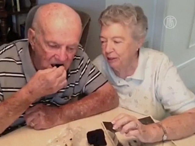 Торт остался съедобным через 60 лет после свадьбы