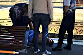 Стрельба в поезде: обнародовали видео задержания