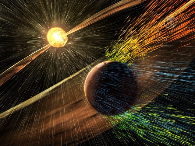 НАСА: атмосферу Марса выдул солнечный ветер