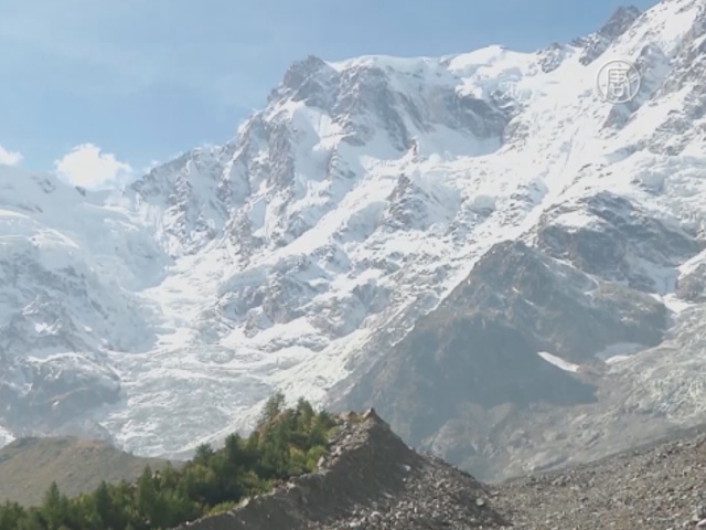 Ледник Монте-Роза в Альпах исчезает на глазах