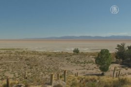 Озеро Поопо в Боливии высохло полностью