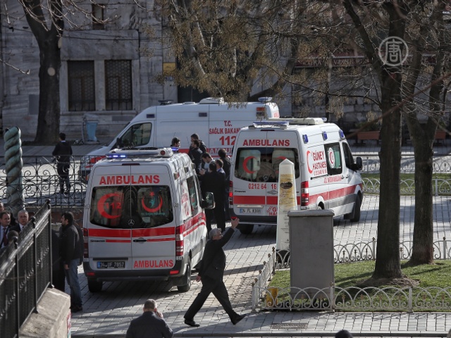 Взрыв в центре Стамбула: 10 погибших