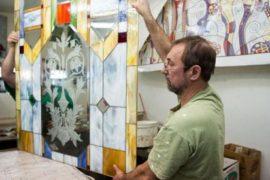 Изысканные витражи в интерьере