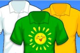 В магазине футболок с прикольными надписями